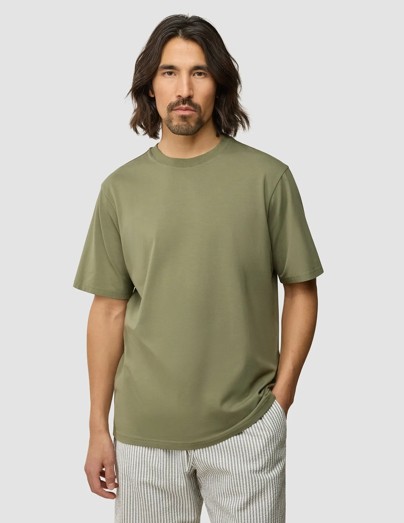 Supima T-shirt Box Fit Clover Green