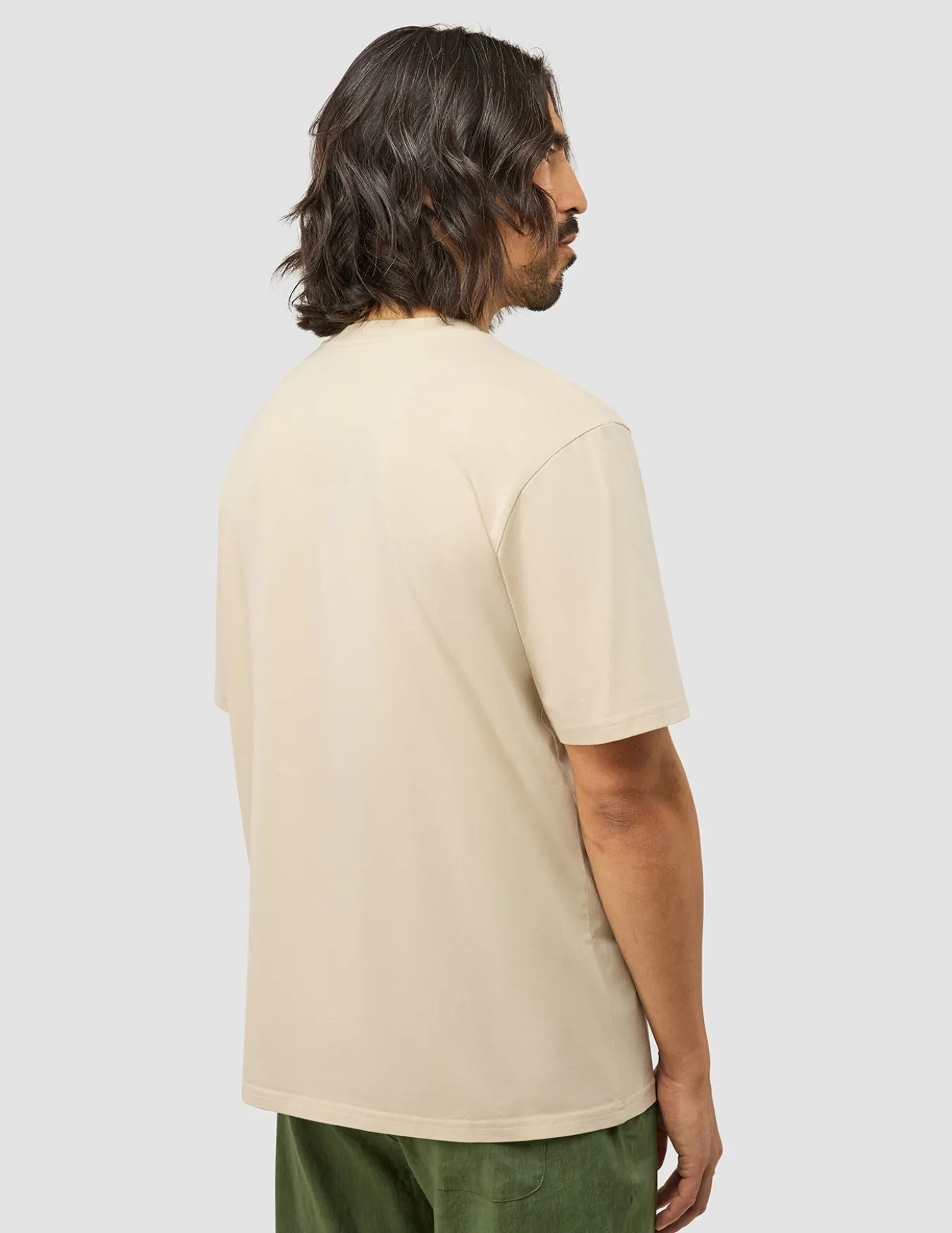 Supima T-shirt Box Fit Ivory Haze