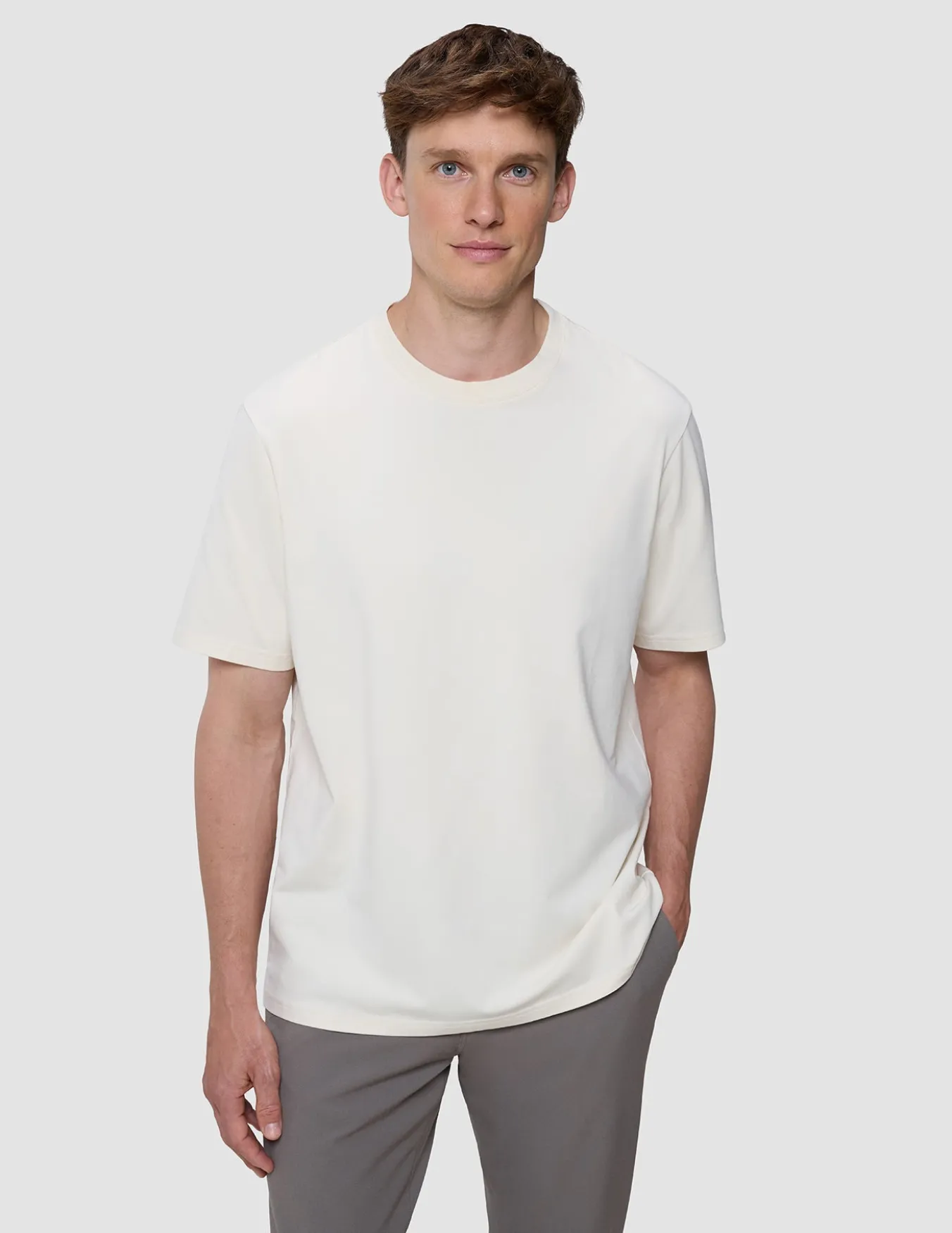 Supima T-shirt Box Fit Off White