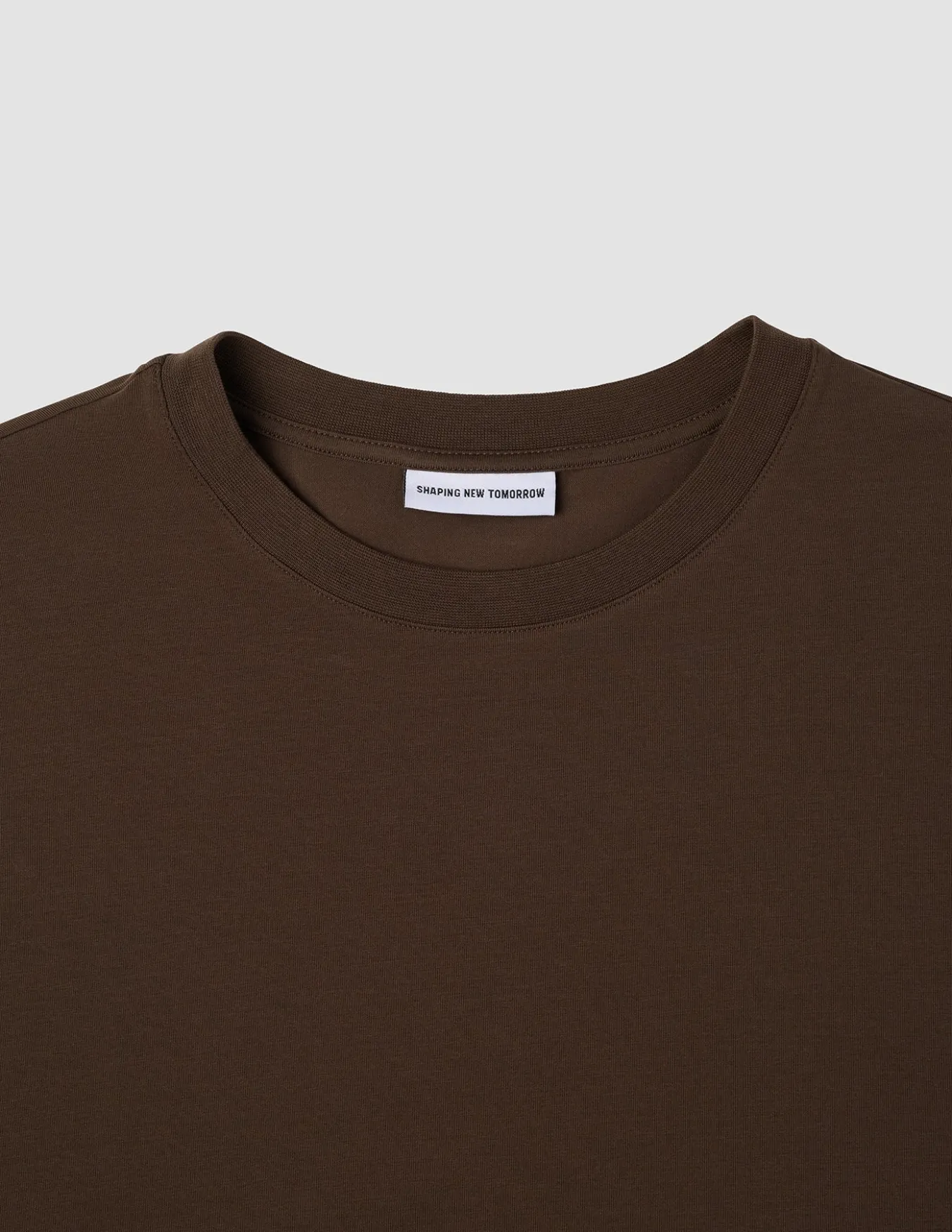 Supima T-shirt Box Fit Saddle Brown