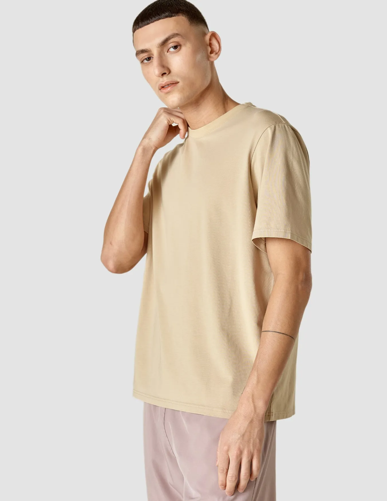 Supima T-shirt Box Fit Sahara