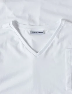 Supima T-shirt White V-Neck
