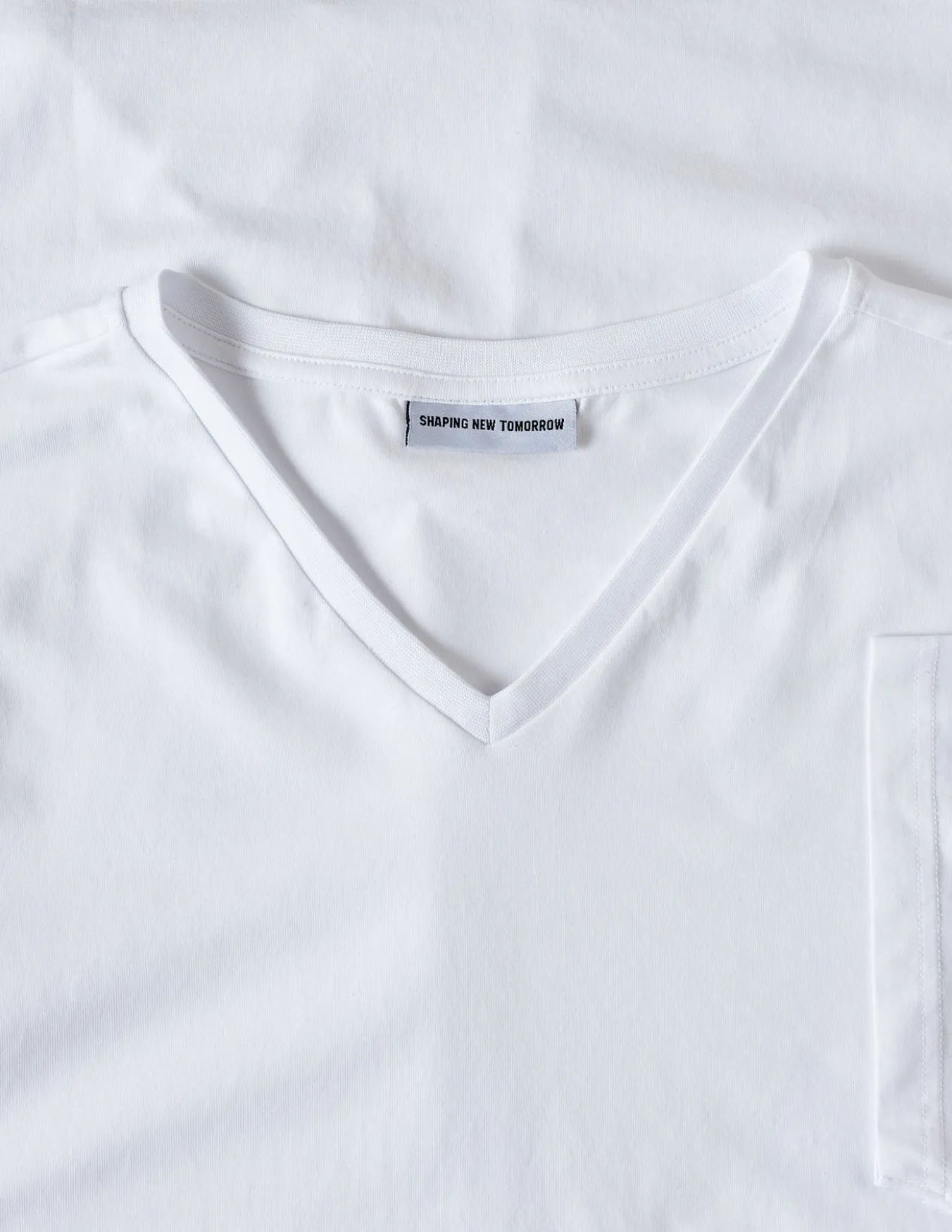 Supima T-shirt White V-Neck