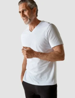 Supima T-shirt White V-Neck