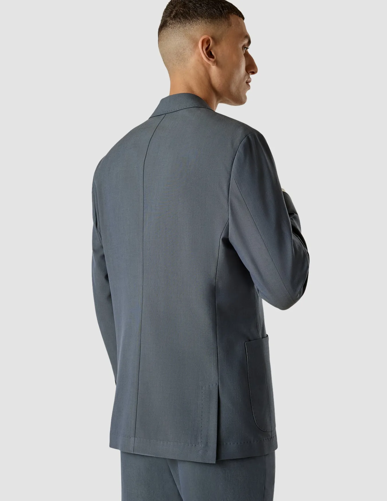 Tech Linen Blazer Navy