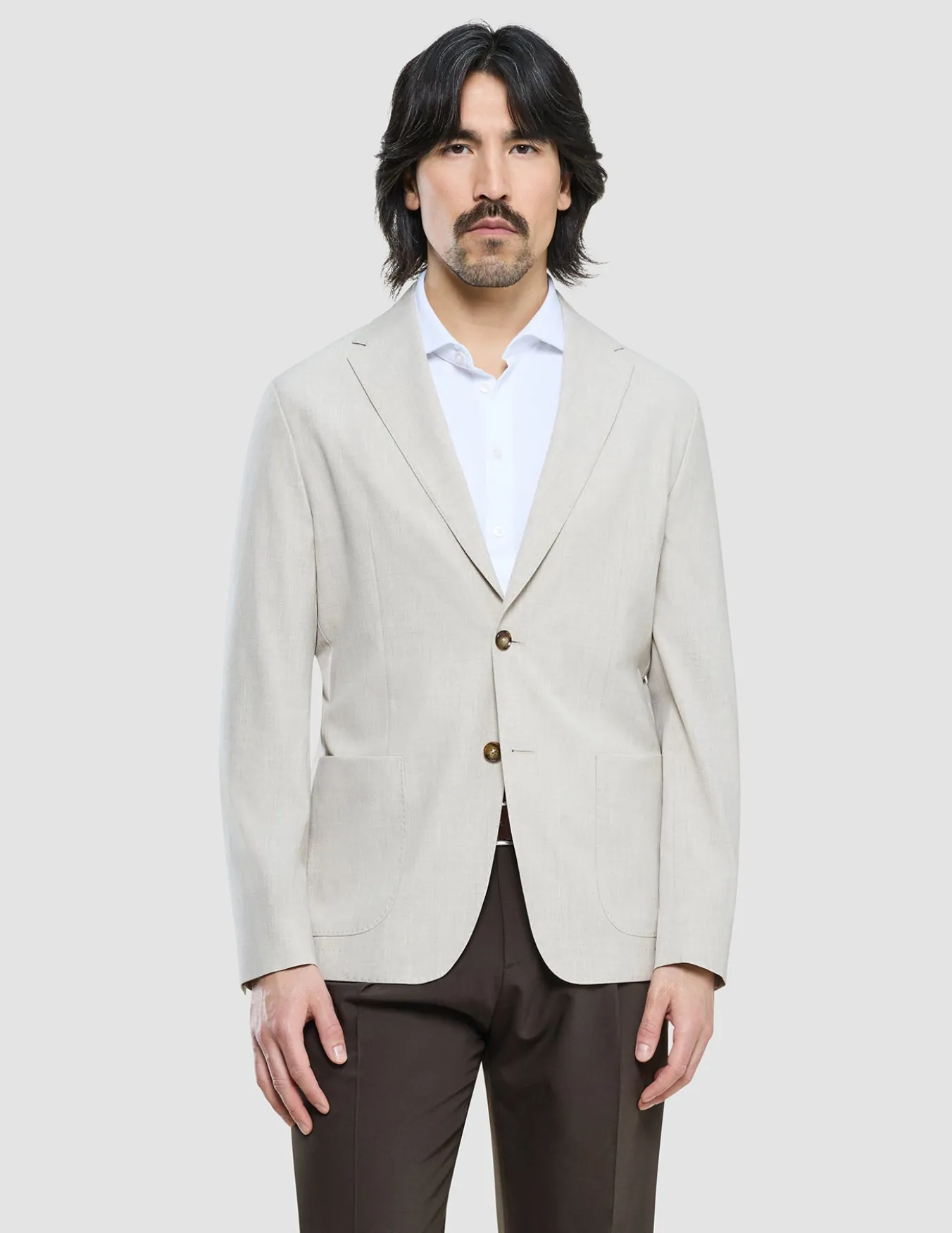 Tech Linen Blazer Sandshell