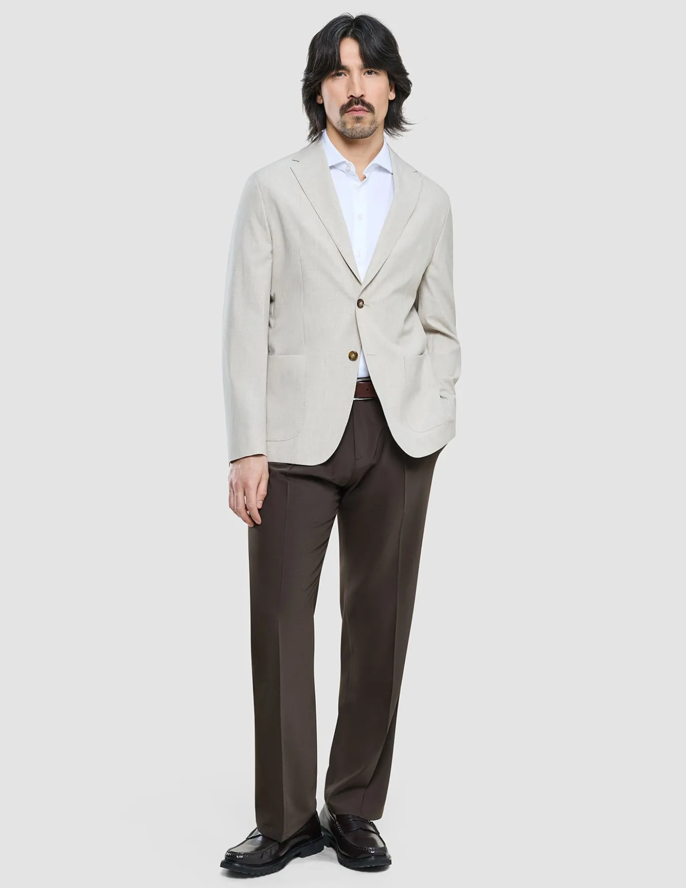 Tech Linen Blazer Sandshell
