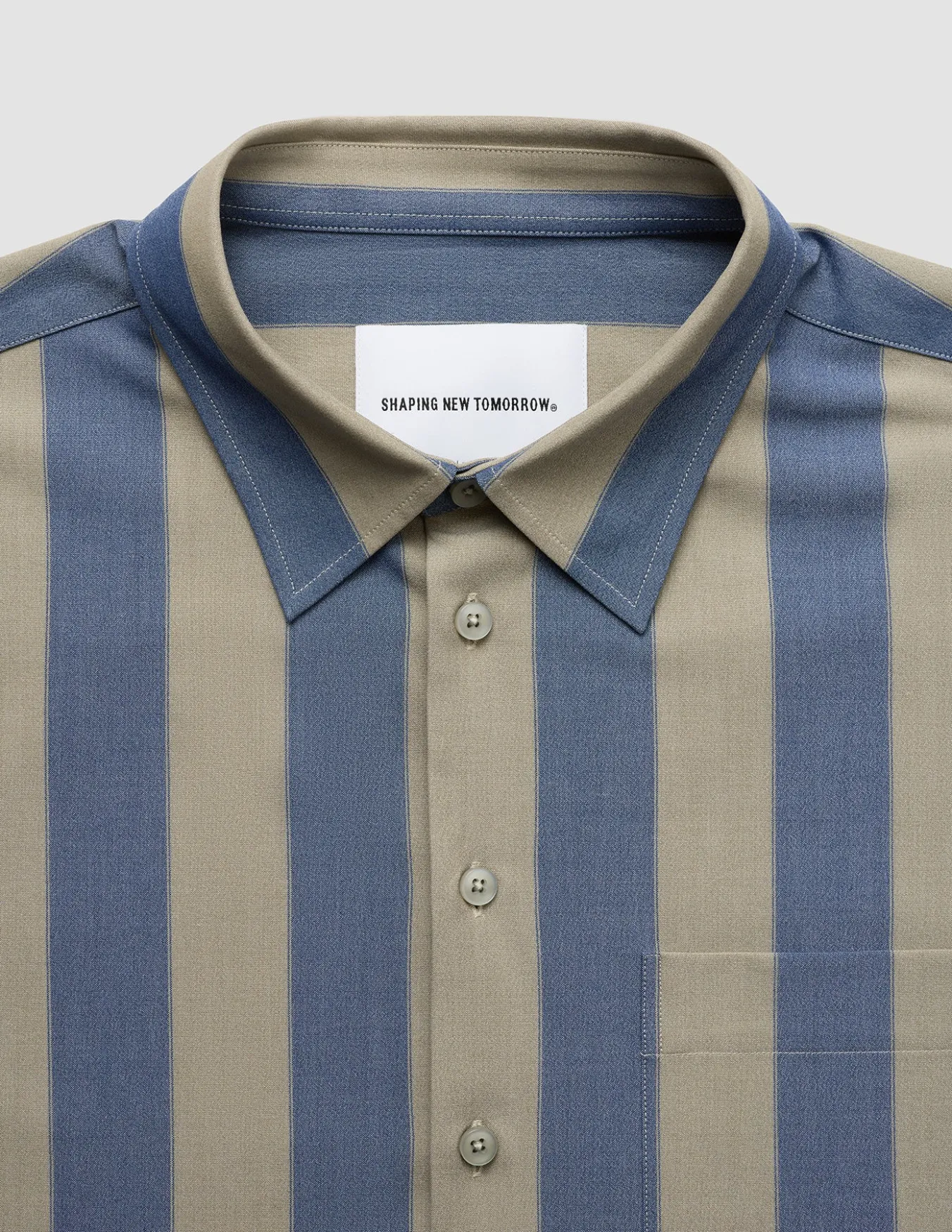Tech Linen Casual Shirt Coastal Stripes