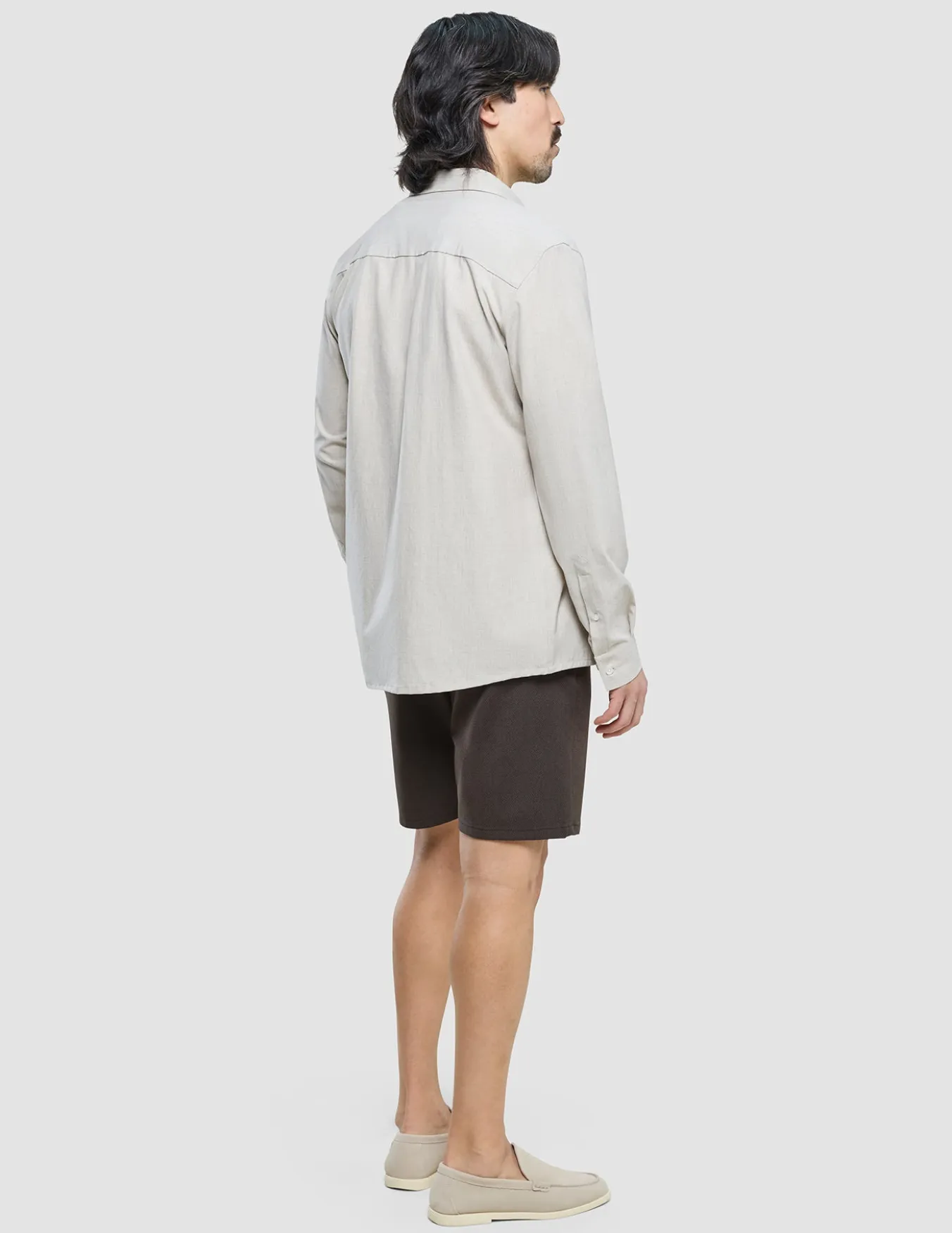 Tech Linen Casual Shirt Sandshell