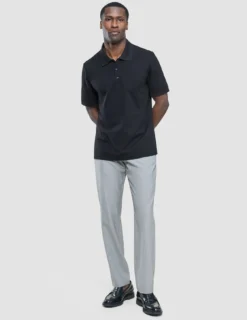 Tech Linen Elastic Pants Charcoal