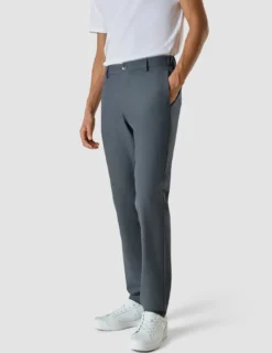 Tech Linen Elastic Pants Navy