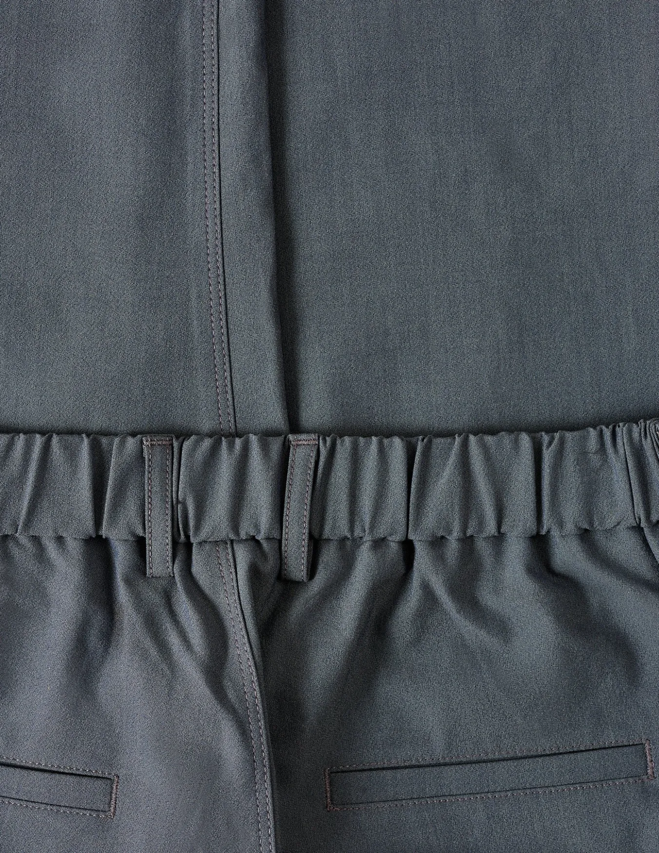 Tech Linen Elastic Pants Navy