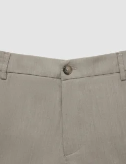Tech Linen Elastic Pants Raw Beige