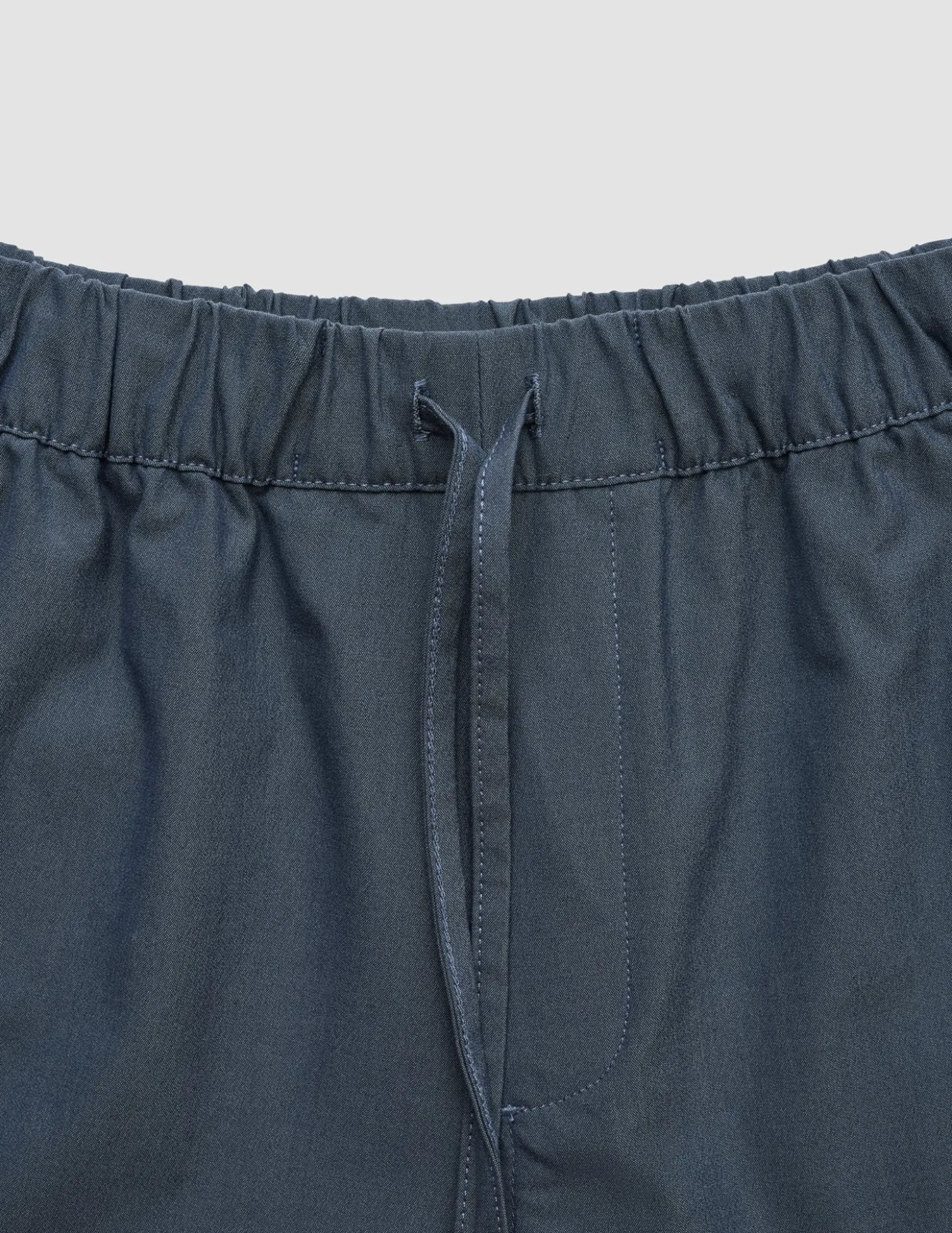 Tech Linen Elastic Shorts Navy