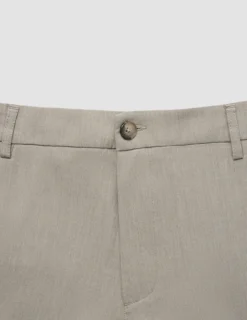 Tech Linen Elastic Shorts Raw Beige