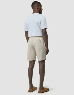 Tech Linen Elastic Shorts Sandshell Stripe