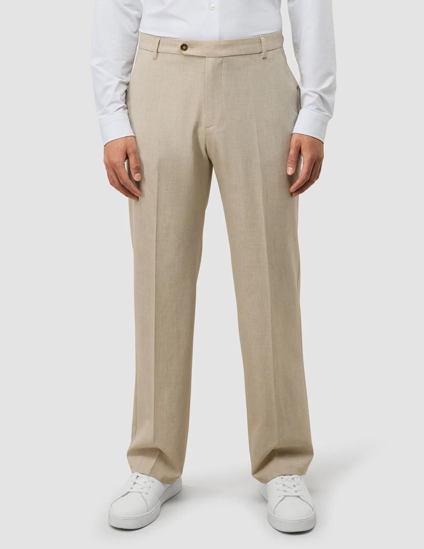 Tech Linen Suit Pants Relaxed Fit Sandshell