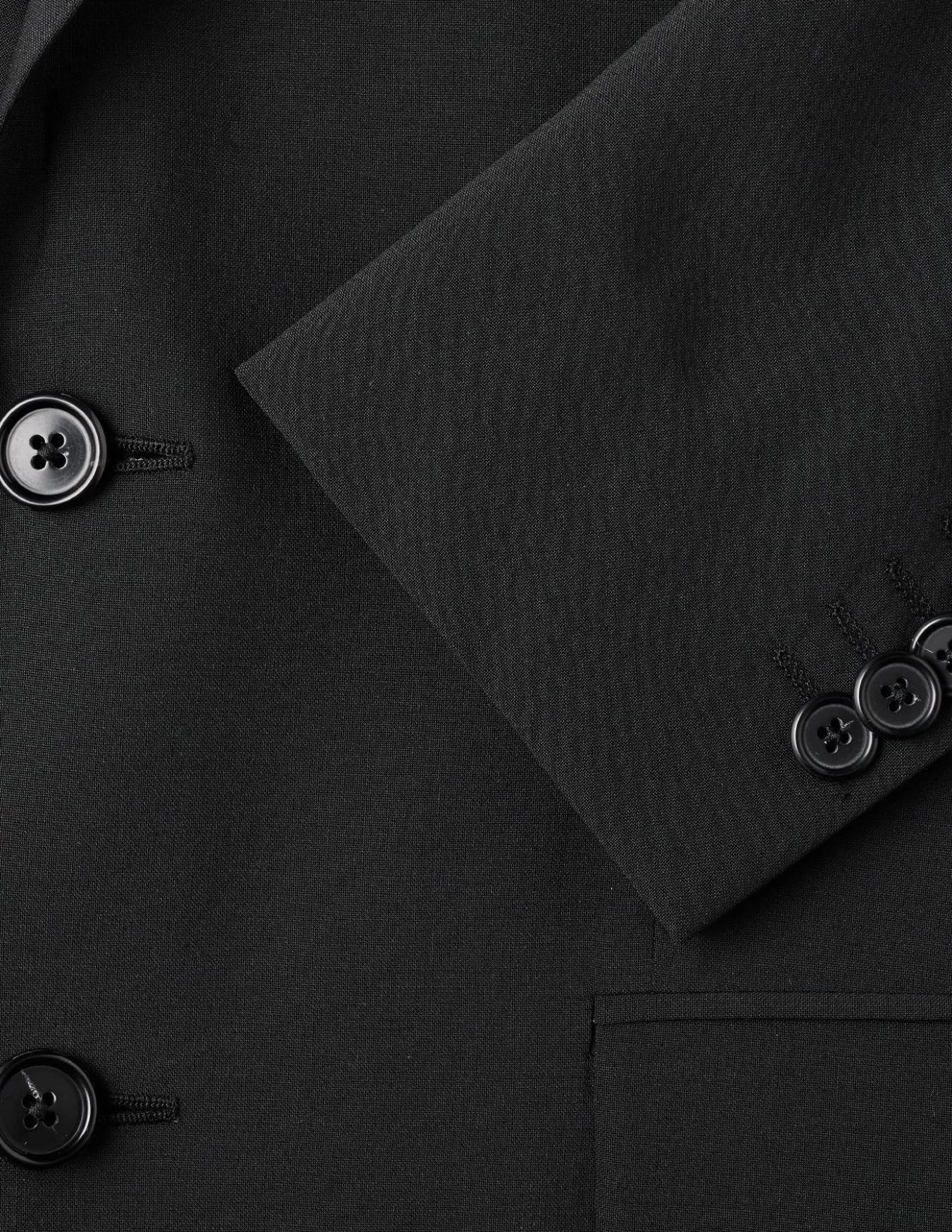 Tech Wool Blazer Black Regular