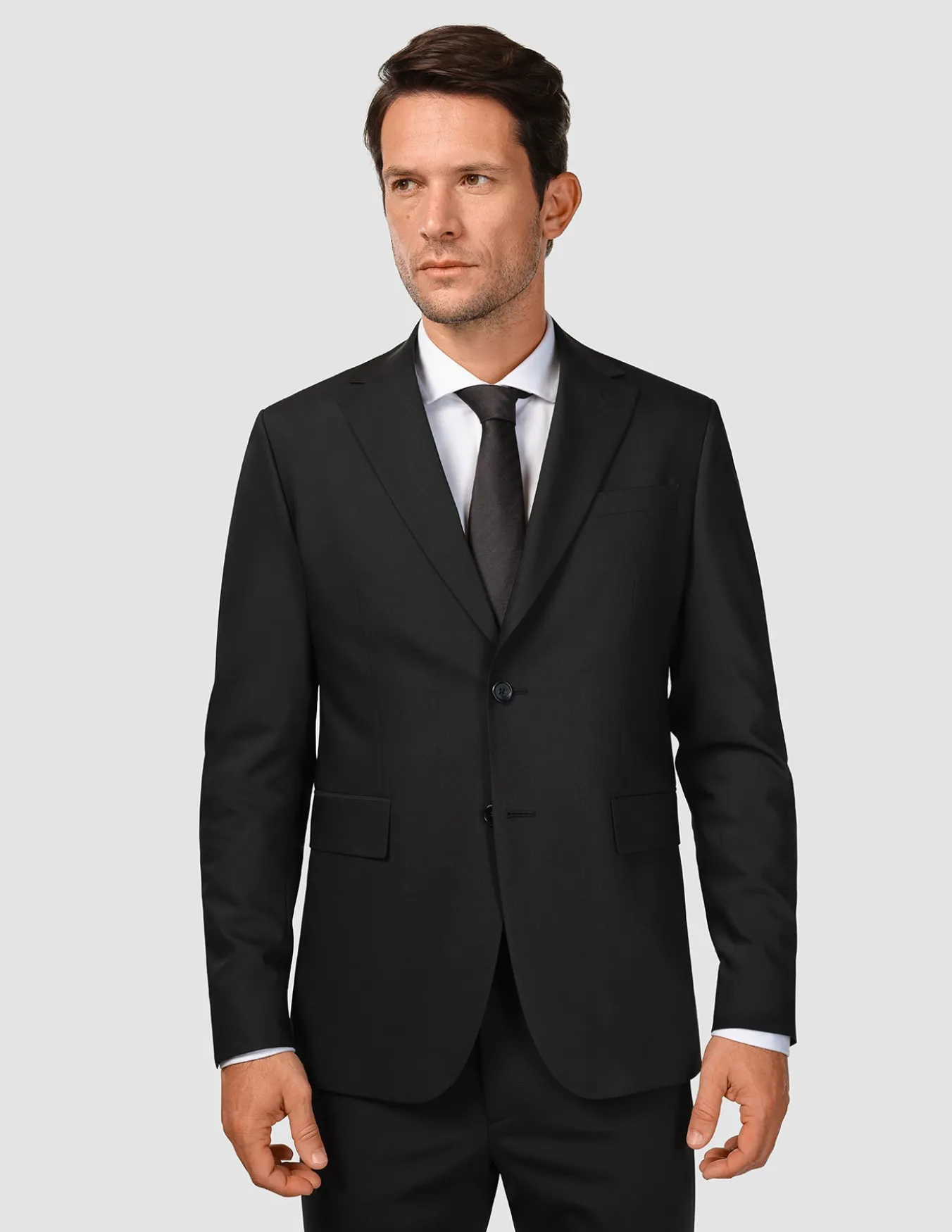 Tech Wool Blazer Black Regular