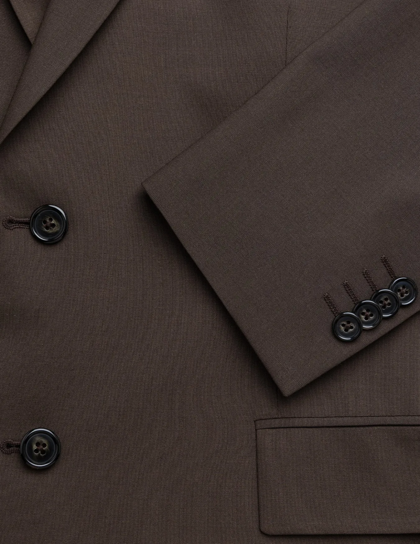 Tech Wool Blazer Dark Cocoa Brown Slim