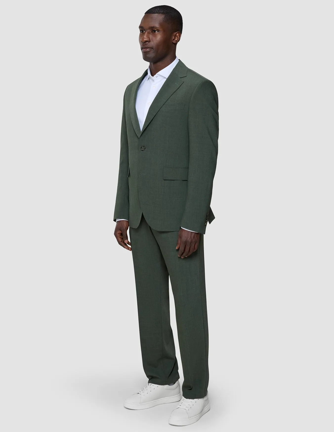 Tech Wool Blazer Green Night Regular