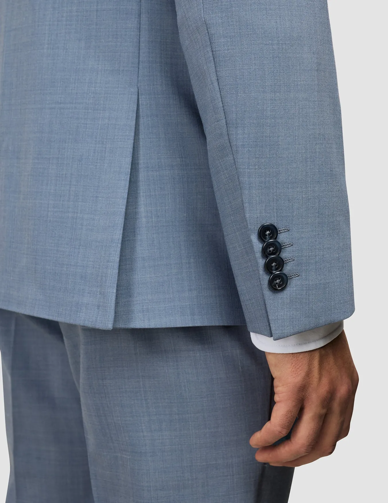 Tech Wool Blazer Light Blue Regular
