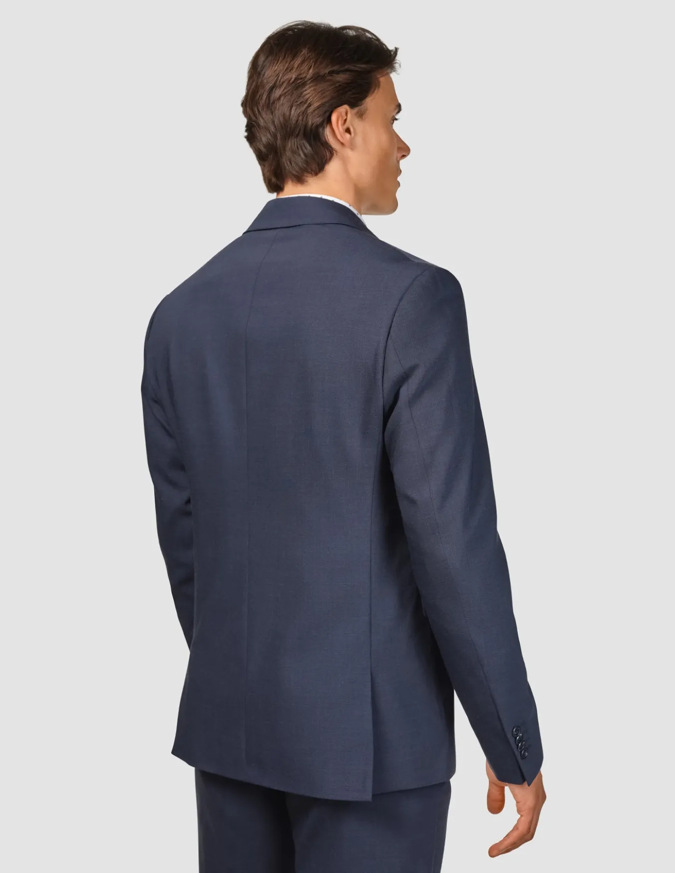 Tech Wool Blazer Navy Regular