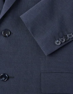 Tech Wool Blazer Navy Regular