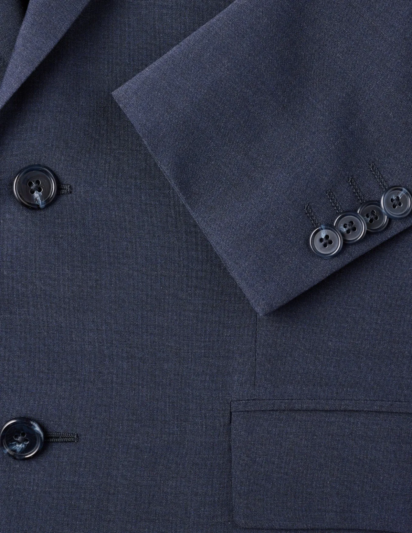 Tech Wool Blazer Navy Regular