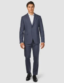 Tech Wool Blazer Navy Regular