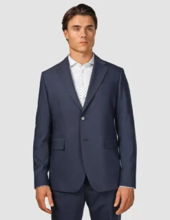 Tech Wool Blazer Navy Regular