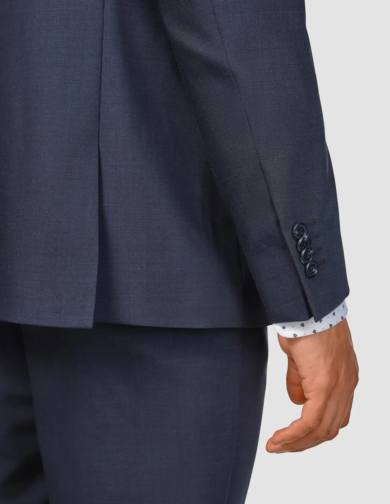 Tech Wool Blazer Navy Slim