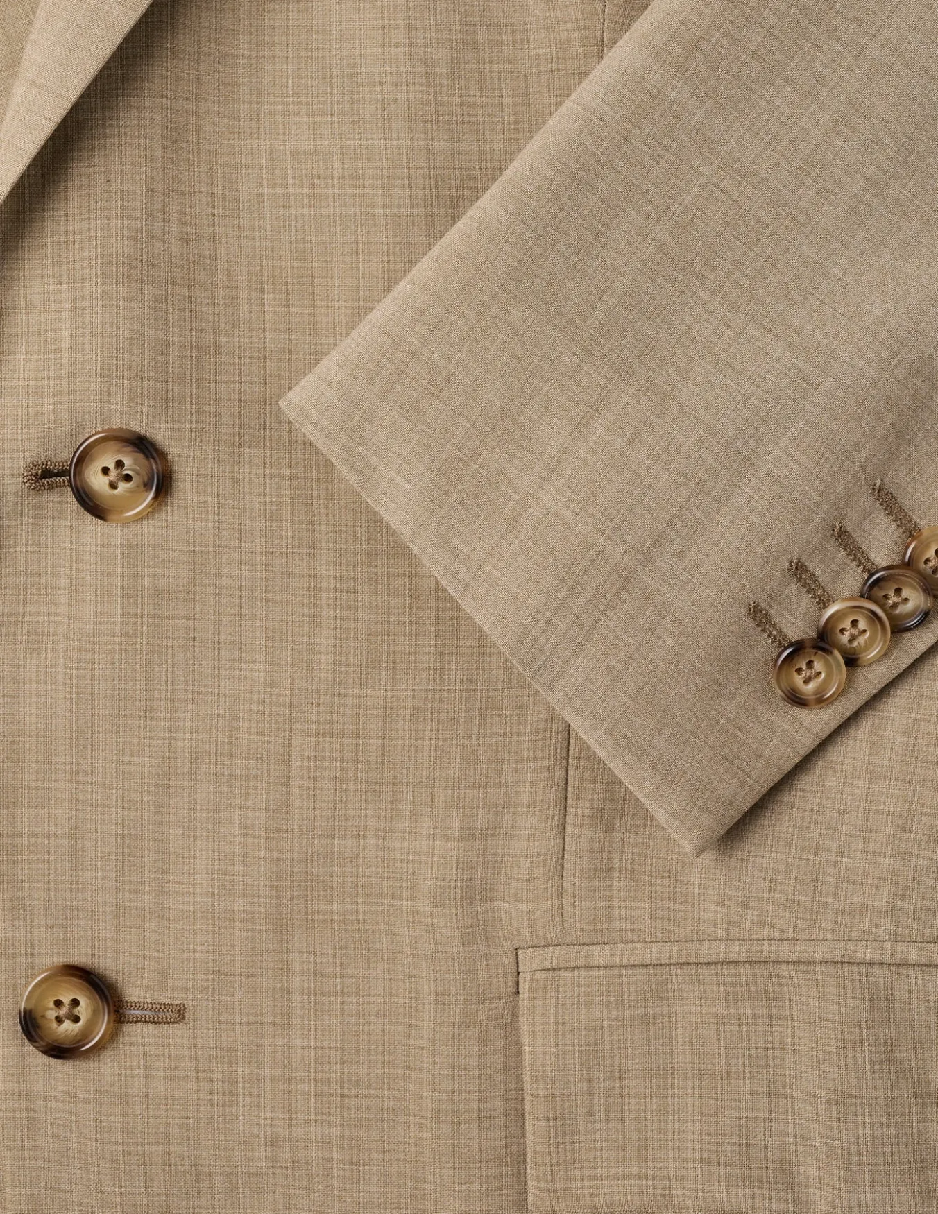 Tech Wool Blazer Sand Regular