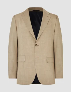 Tech Wool Blazer Sand Slim