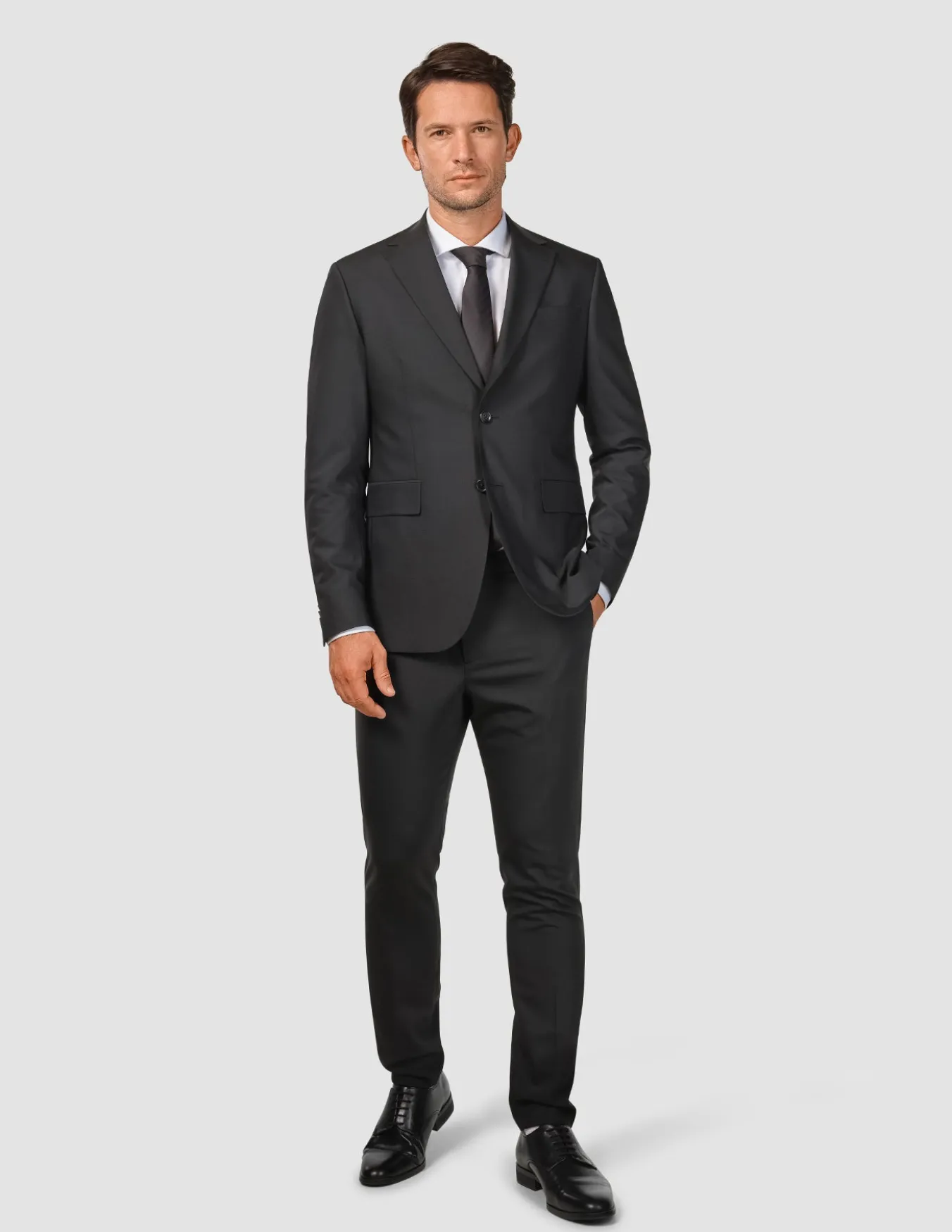 Tech Wool Suit Black