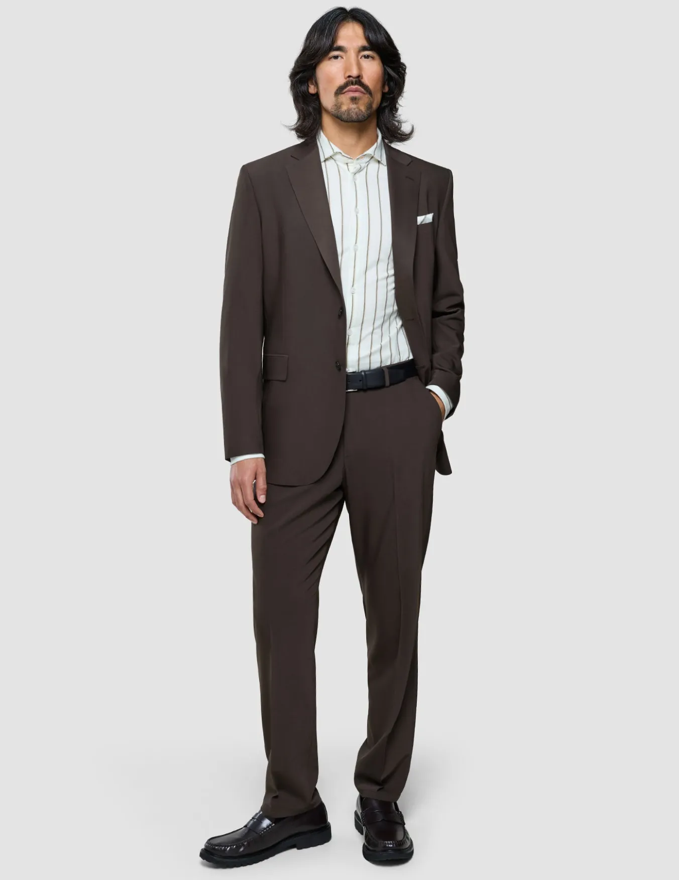 Tech Wool Suit Cocoa Brown
