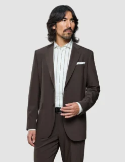 Tech Wool Suit Cocoa Brown