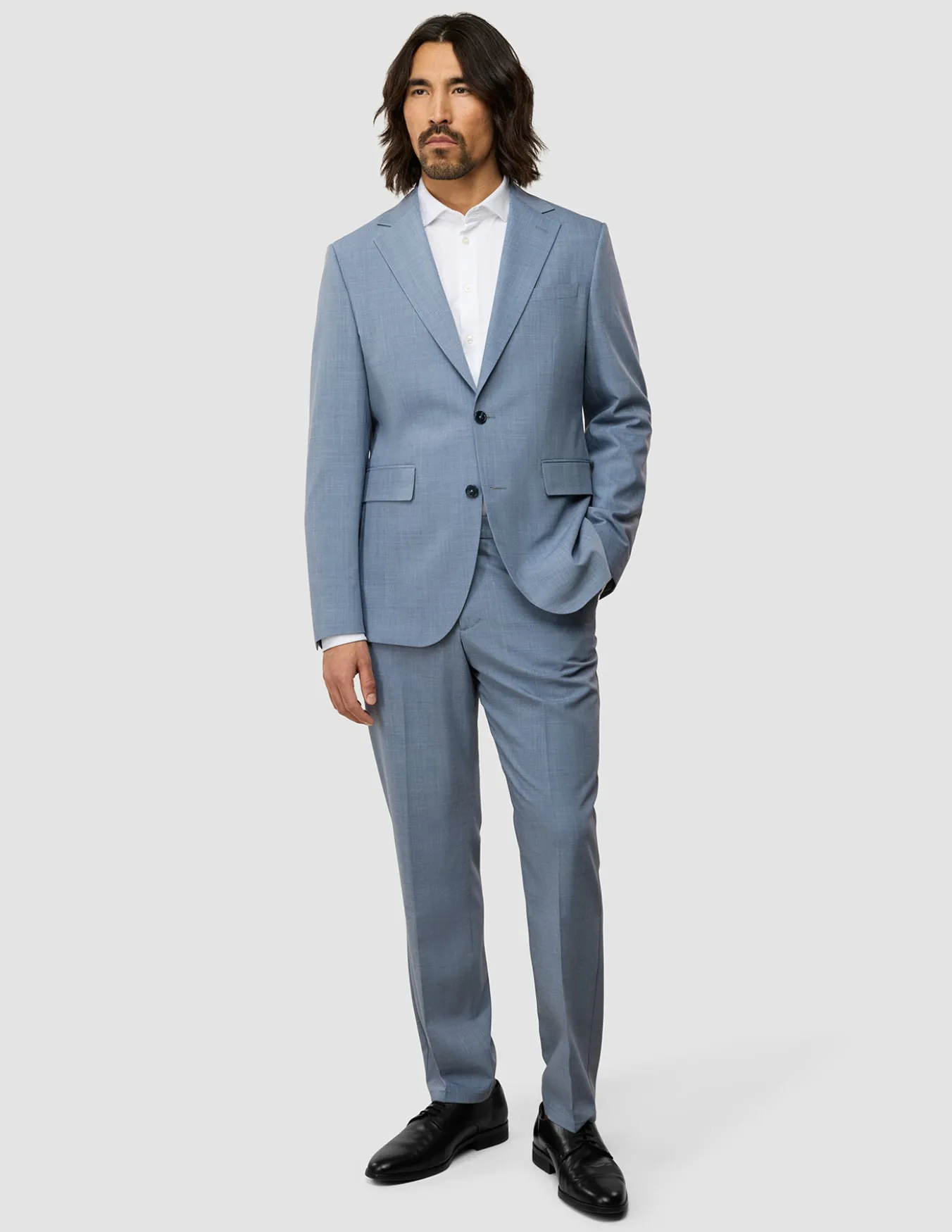 Tech Wool Suit Light Blue