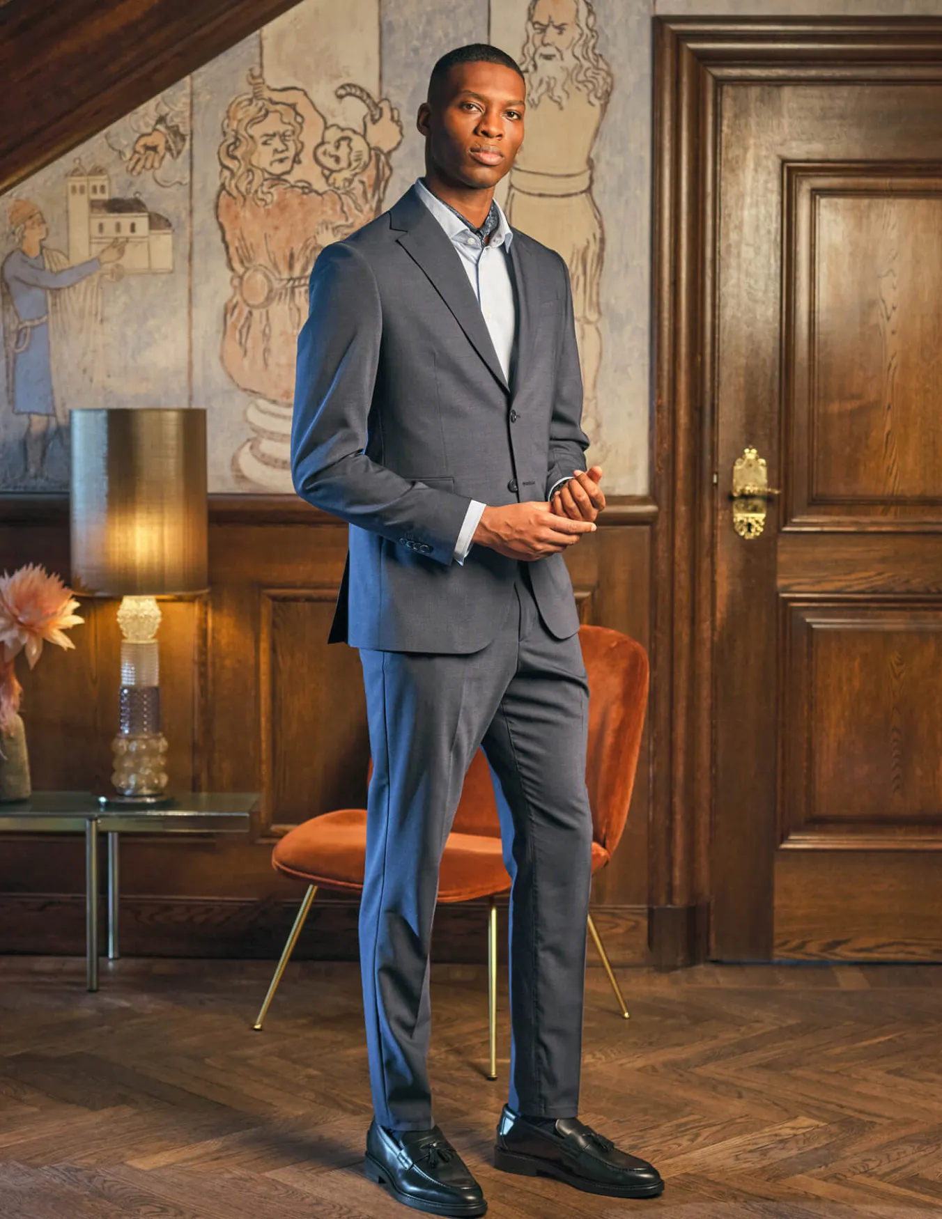 Tech Wool Suit Navy