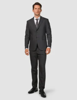 Tech Wool Suit Pants Regular Black