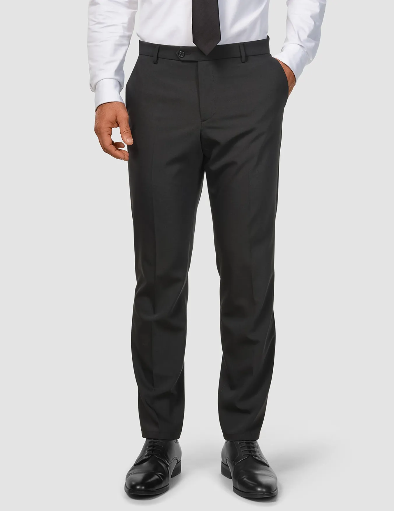 Tech Wool Suit Pants Regular Black