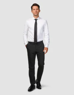 Tech Wool Suit Pants Regular Black
