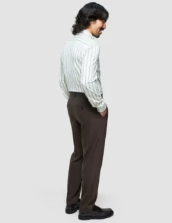 Tech Wool Suit Pants Regular Cocoa Brown