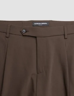 Tech Wool Suit Pants Regular Cocoa Brown
