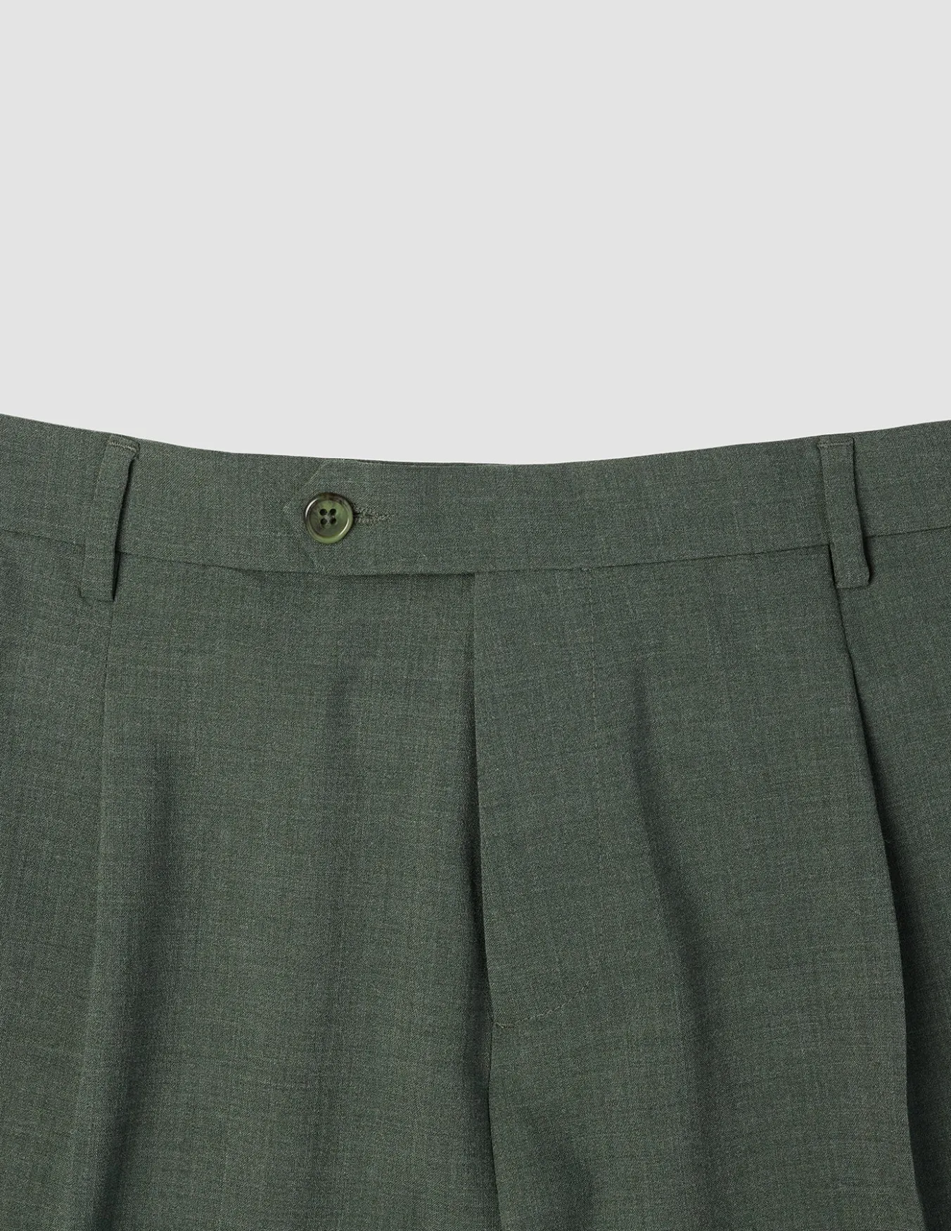 Tech Wool Suit Pants Regular Green Night