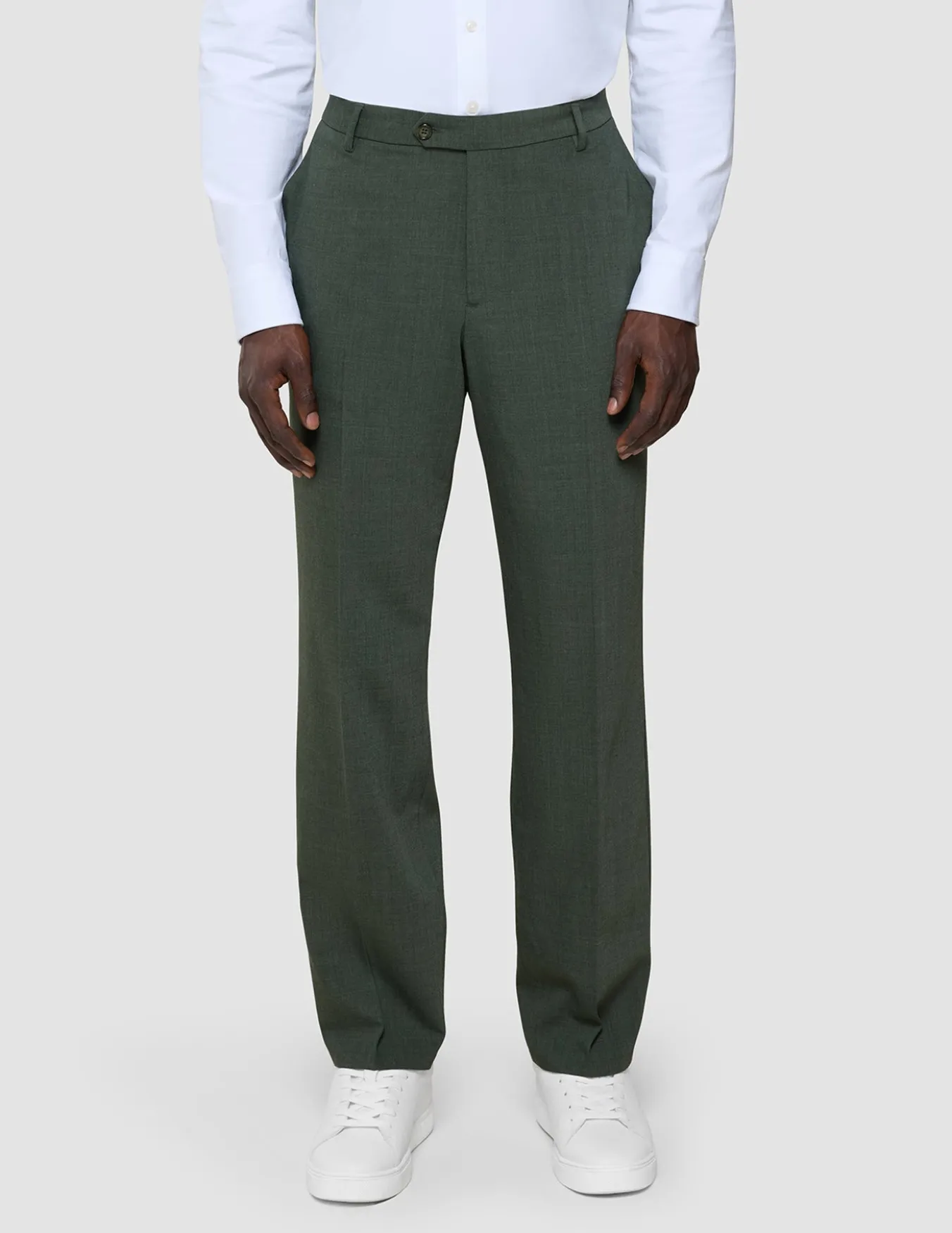 Tech Wool Suit Pants Regular Green Night