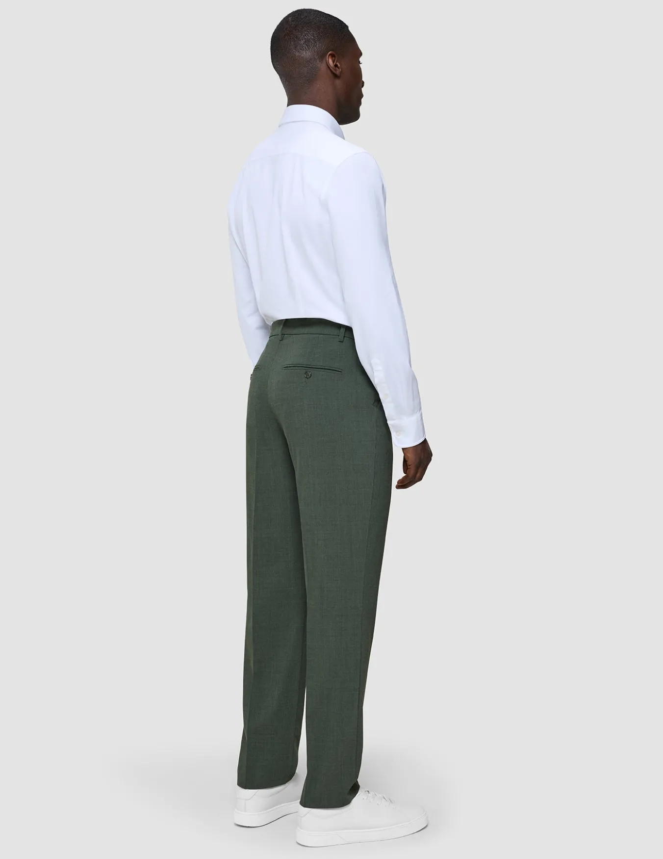 Tech Wool Suit Pants Regular Green Night