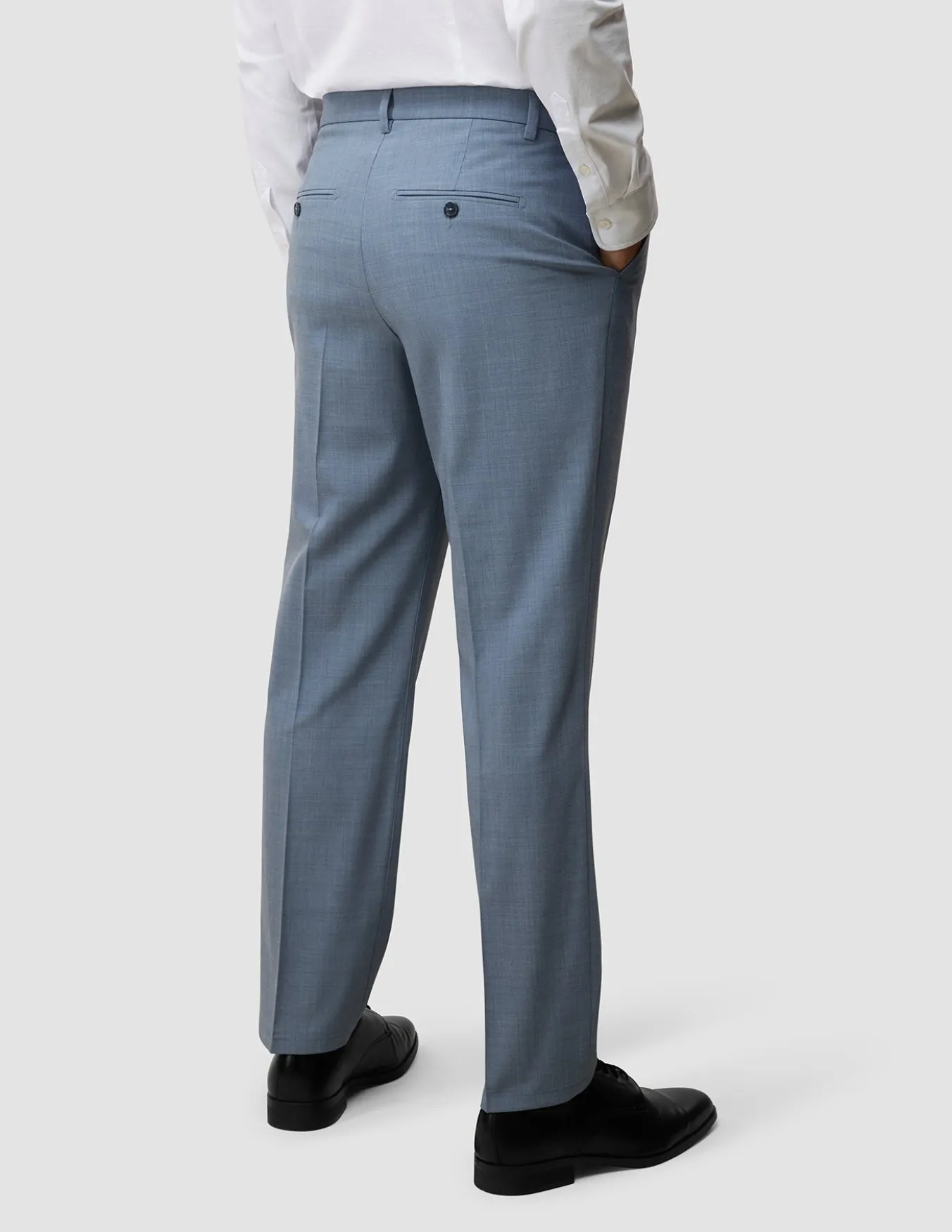 Tech Wool Suit Pants Regular Light Blue