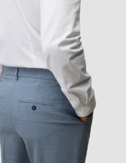 Tech Wool Suit Pants Regular Light Blue