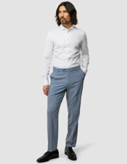Tech Wool Suit Pants Regular Light Blue